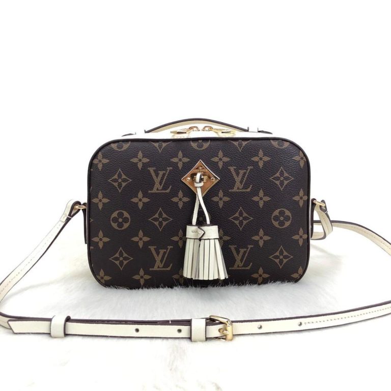 louis vuitton canta saintonge krem 22x15
