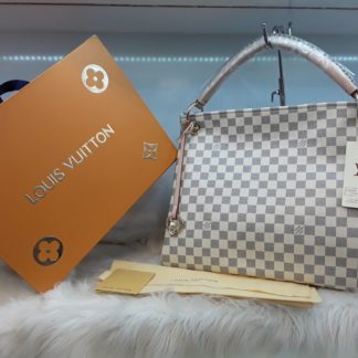 louis vuitton canta suni deri artsy buyuk boy damier beyaz 46x32
