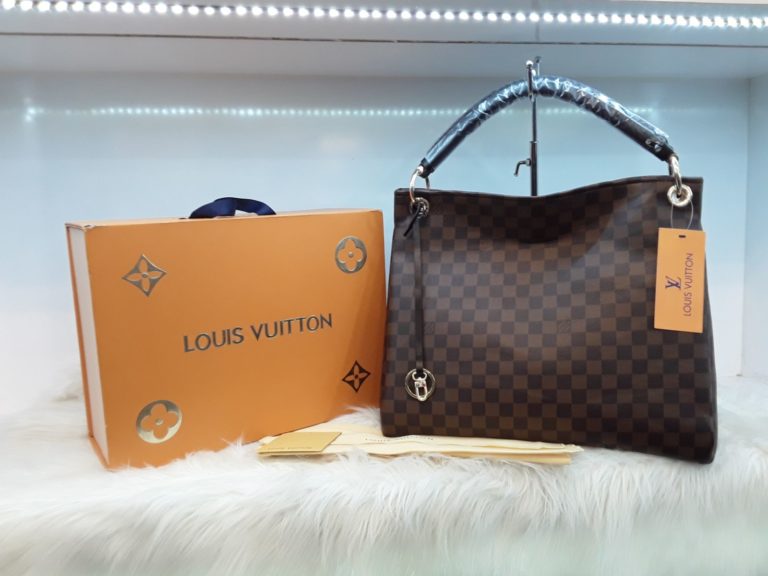 louis vuitton canta suni deri artsy buyuk boy damier kahve 46x32