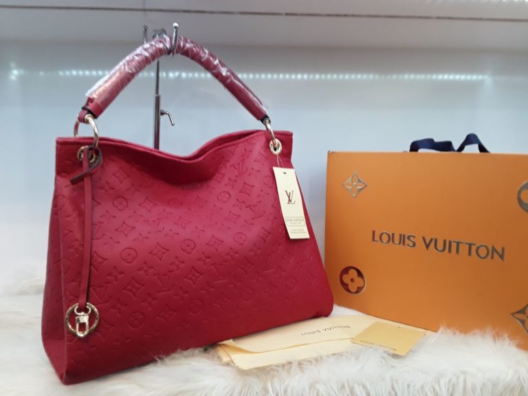 louis vuitton canta suni deri artsy buyuk boy kirmizi 46x32