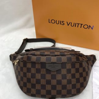 louis vuitton canta suni deri bumbag bel cantasi kahve damier 37x14