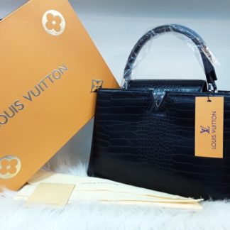 louis vuitton canta suni deri capucines cift askili yilan deseni siyah 36x23
