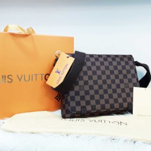 louis vuitton canta suni deri erkek capraz damier kahve