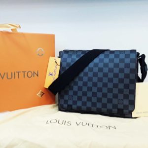 louis vuitton canta suni deri erkek capraz damier siyah