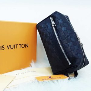 louis vuitton canta suni deri erkek el cantasi damier infini siyah