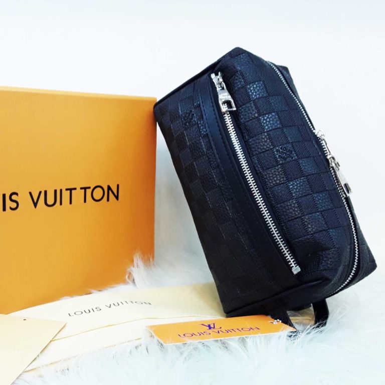 louis vuitton canta suni deri erkek el cantasi damier infini siyah