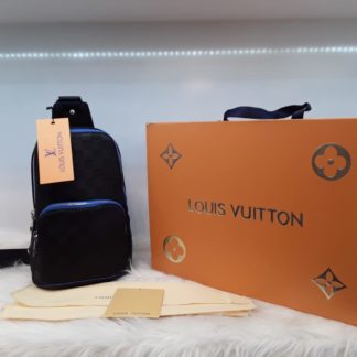 louis vuitton canta suni deri erkek omuz mavi infini siyah 30x20