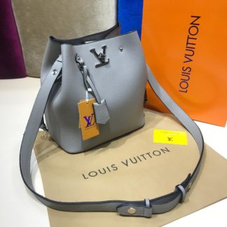 louis vuitton canta suni deri lockme bucket gri 25x27
