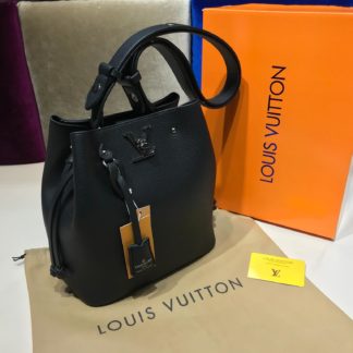 louis vuitton canta suni deri lockme bucket siyah 25x27