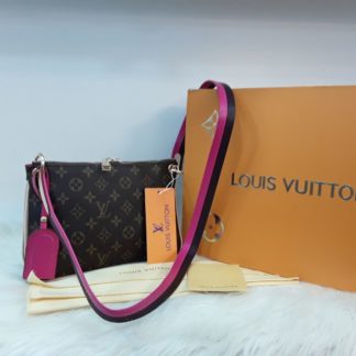 louis vuitton canta suni deri lorette monogram capraz askili pembe 27x18