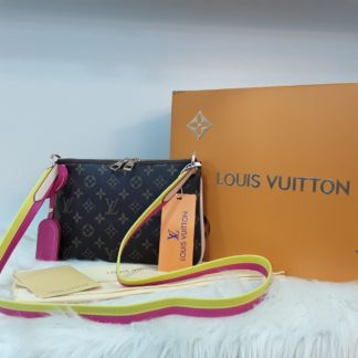 louis vuitton canta suni deri lorette monogram capraz askili pembe sari 27x18