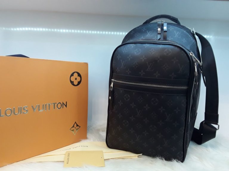 louis vuitton canta suni deri michael erkek sirt backpack monogram siyah 45x28