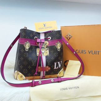 louis vuitton canta suni deri neonoe torba buzmeli cift askili pembe 26x26