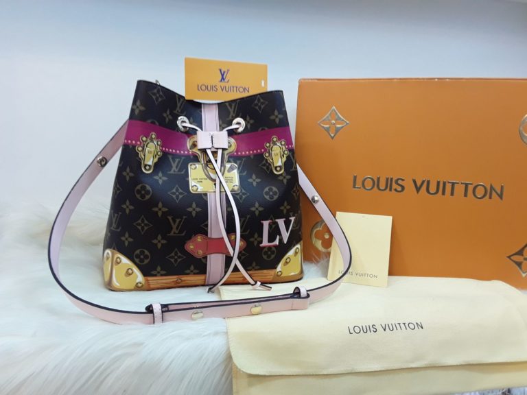 louis vuitton canta suni deri neonoe torba buzmeli cift askili pudra pembe 26x26