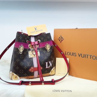 louis vuitton canta suni deri neonoe torba buzmeli kirmizi 26x26