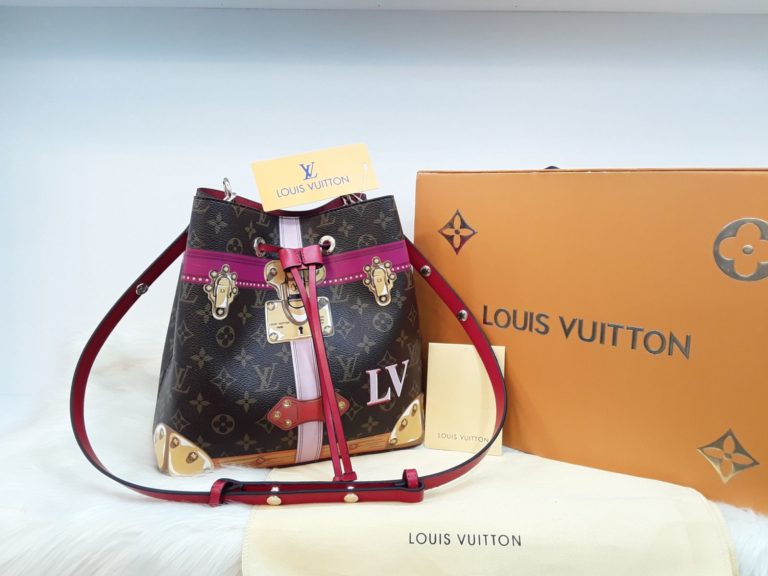 louis vuitton canta suni deri neonoe torba buzmeli kirmizi 26x26