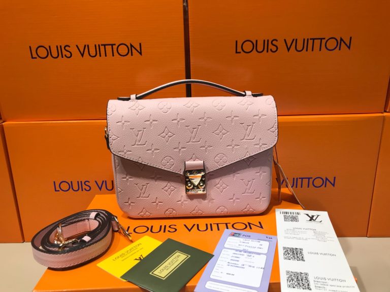 louis vuitton canta suni deri pochette metis  pudra pembe 24x20