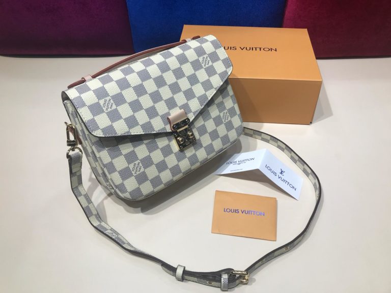 louis vuitton canta suni deri pochette metis beyaz damier 24x20