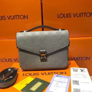 louis vuitton canta suni deri pochette metis gri 24x20