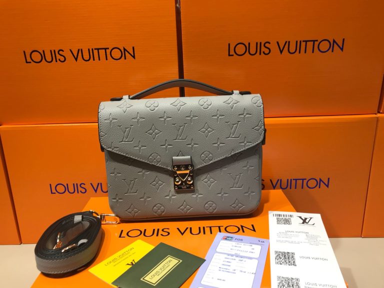 louis vuitton canta suni deri pochette metis gri 24x20