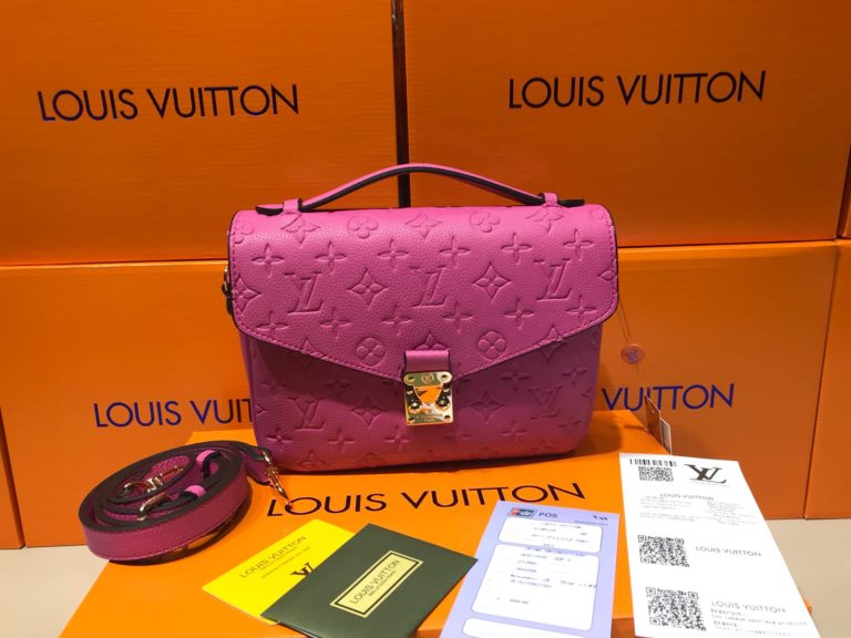 louis vuitton canta suni deri pochette metis pembe 24x20