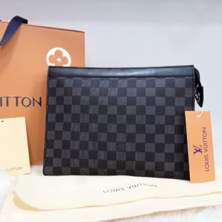 louis vuitton canta suni deri portfoy clutch damier