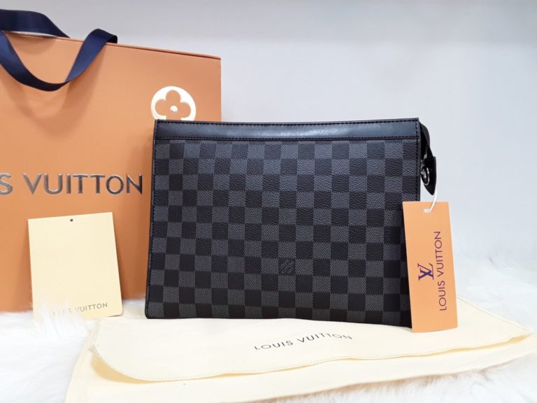 louis vuitton canta suni deri portfoy clutch damier