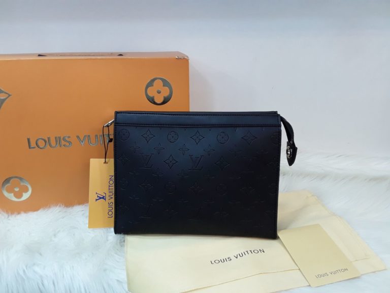 louis vuitton canta suni deri portfoy clutch monogram siyah