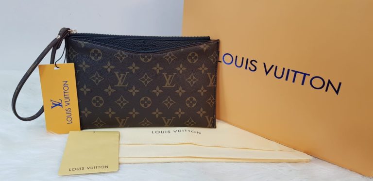 louis vuitton canta suni deri portfoy clutch siyah 25x15