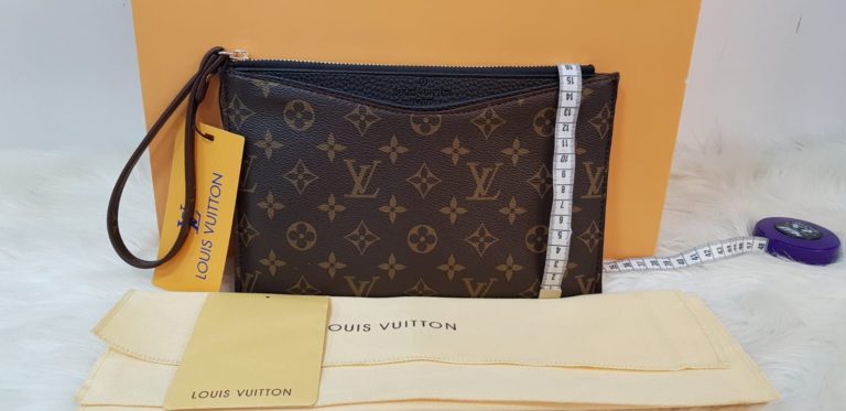 louis vuitton canta suni deri portfoy clutch siyah 25x15