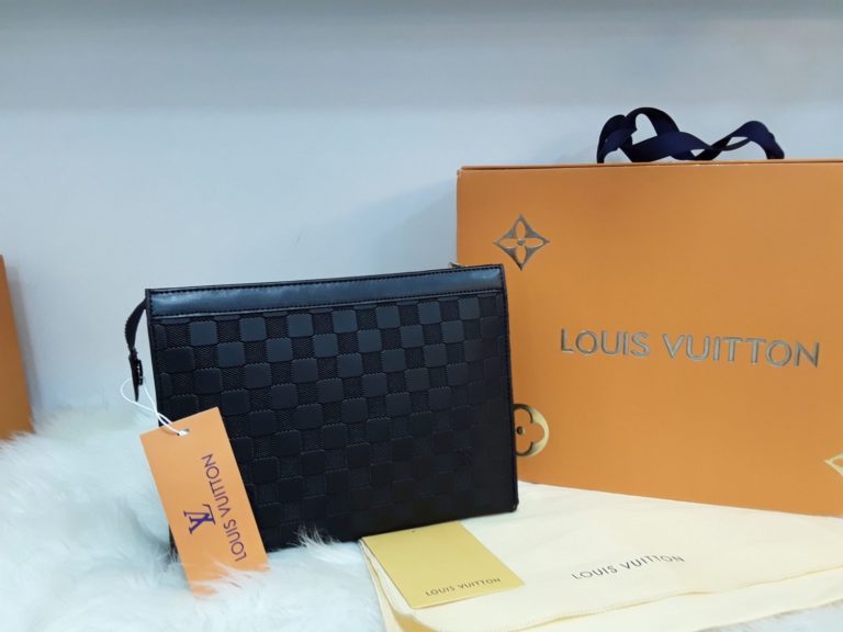 louis vuitton canta suni deri portfoy clutch siyah damier