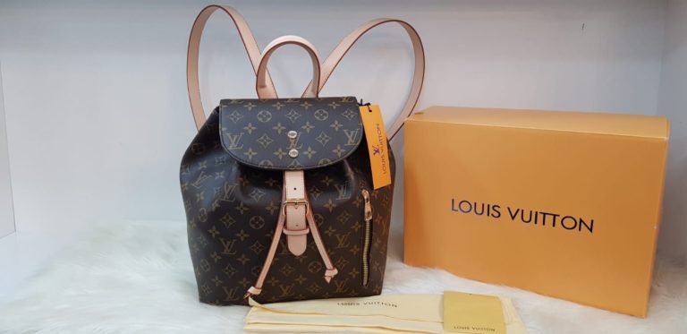 louis vuitton canta suni deri sirt backpack monogram desen 27x33