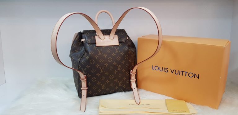 louis vuitton canta suni deri sirt backpack monogram desen 27x33