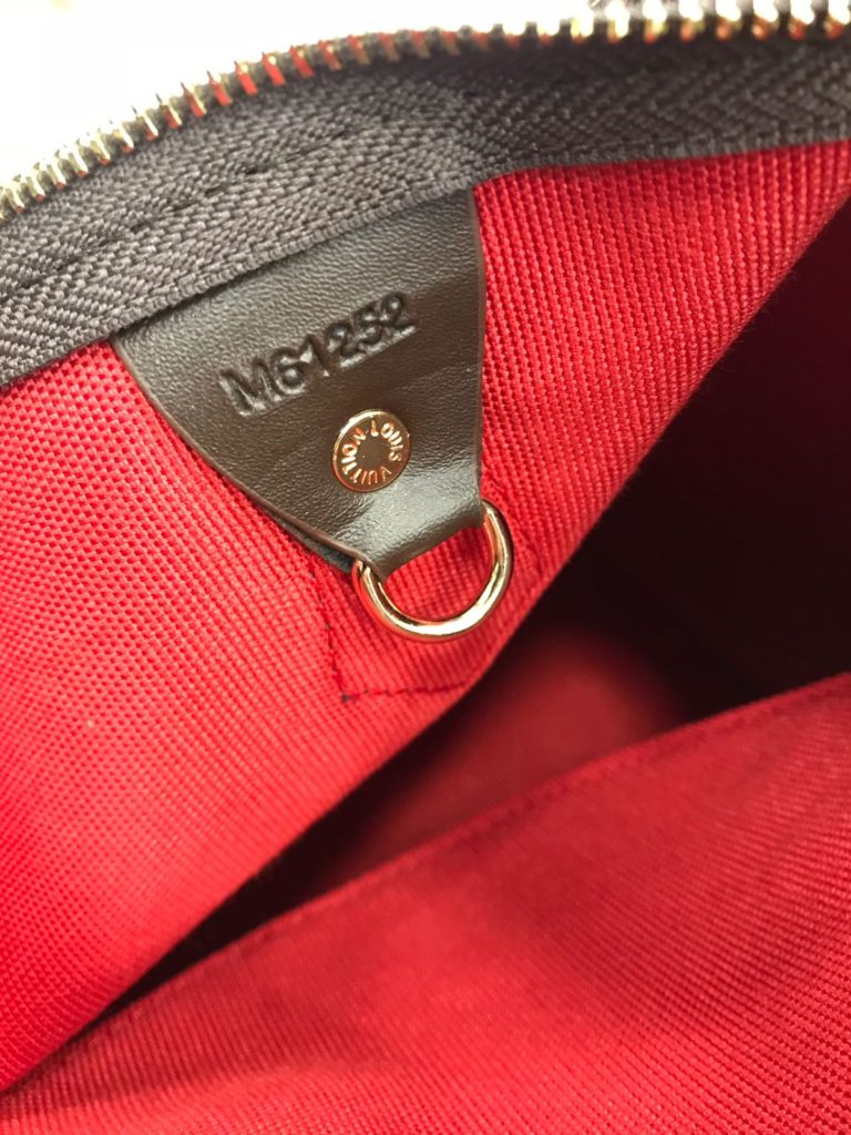 louis vuitton canta suni deri speedy capraz aski  damier kahve 30