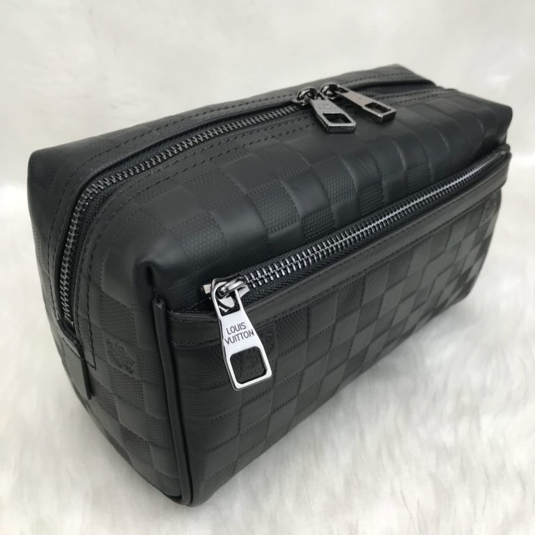 louis vuitton canta toiletry erkek el cantasi infini siyah 24x14