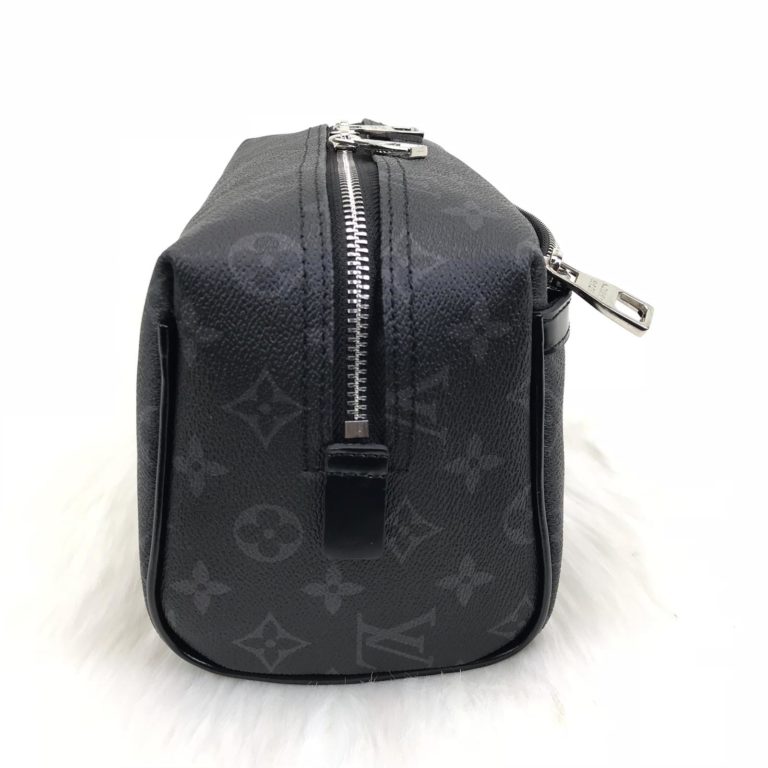 louis vuitton canta toiletry erkek el cantasi monogram siyah 24x14