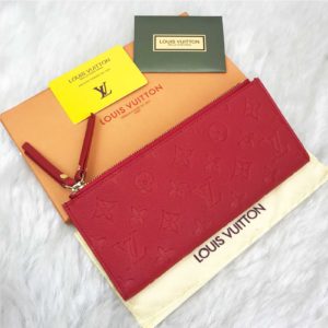 louis vuitton cuzdan Adele empreinte kirmizi 21x10