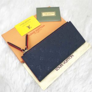louis vuitton cuzdan Adele empreinte lacivert 21x10