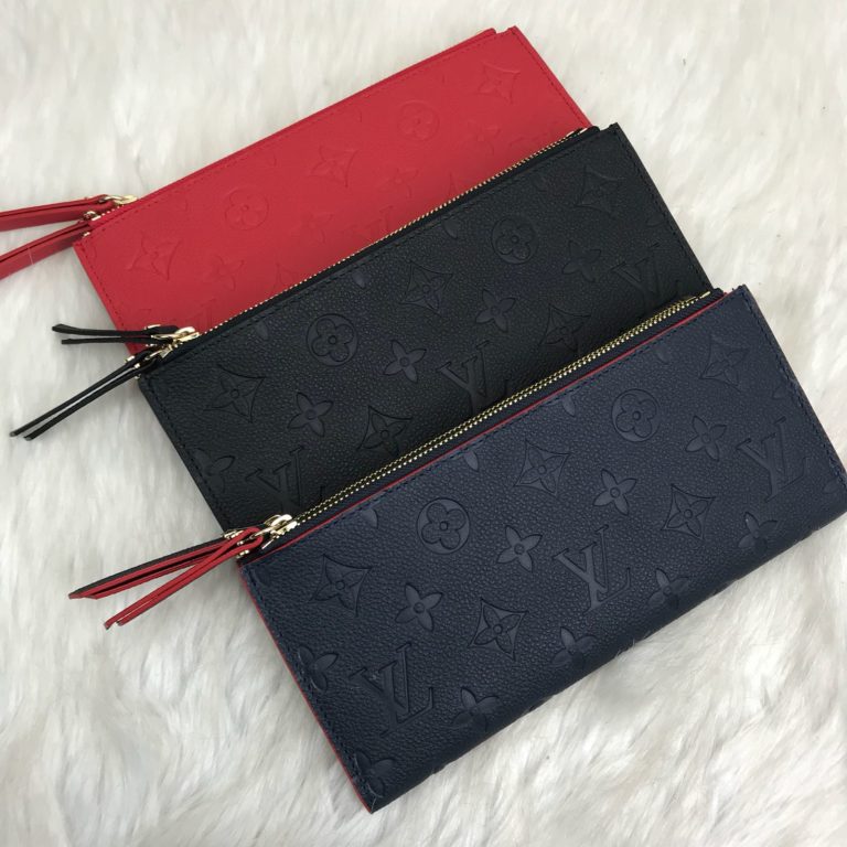 louis vuitton cuzdan Adele empreinte lacivert 21x10