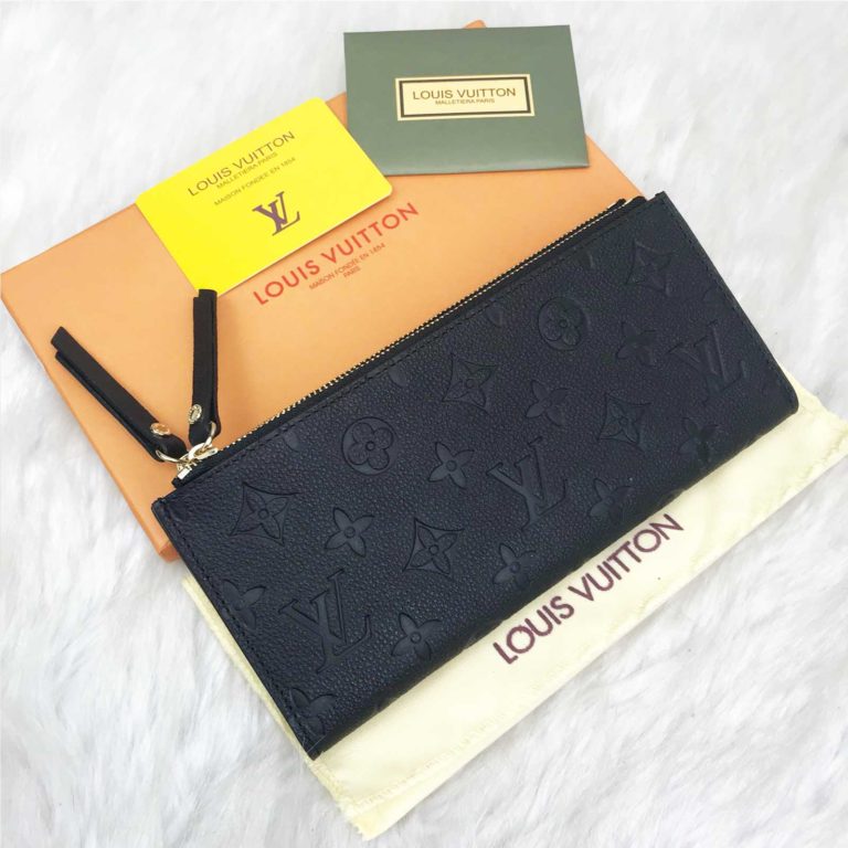 louis vuitton cuzdan Adele empreinte siyah 21x10