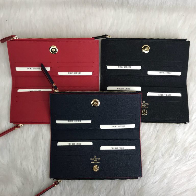 louis vuitton cuzdan Adele empreinte siyah 21x10