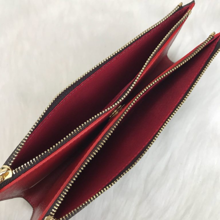louis vuitton cuzdan Adele kirmizi 21x10