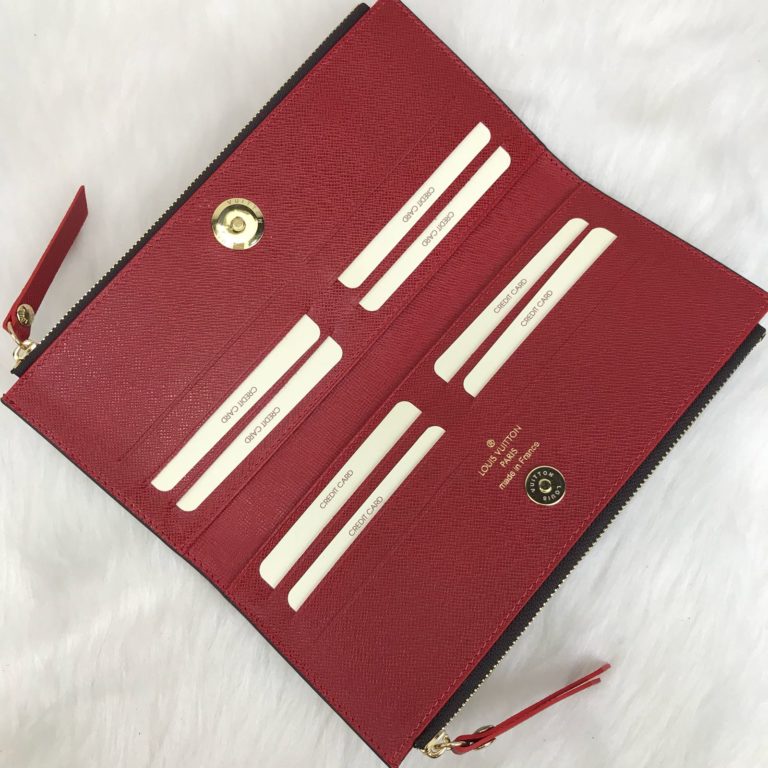 louis vuitton cuzdan Adele kirmizi 21x10