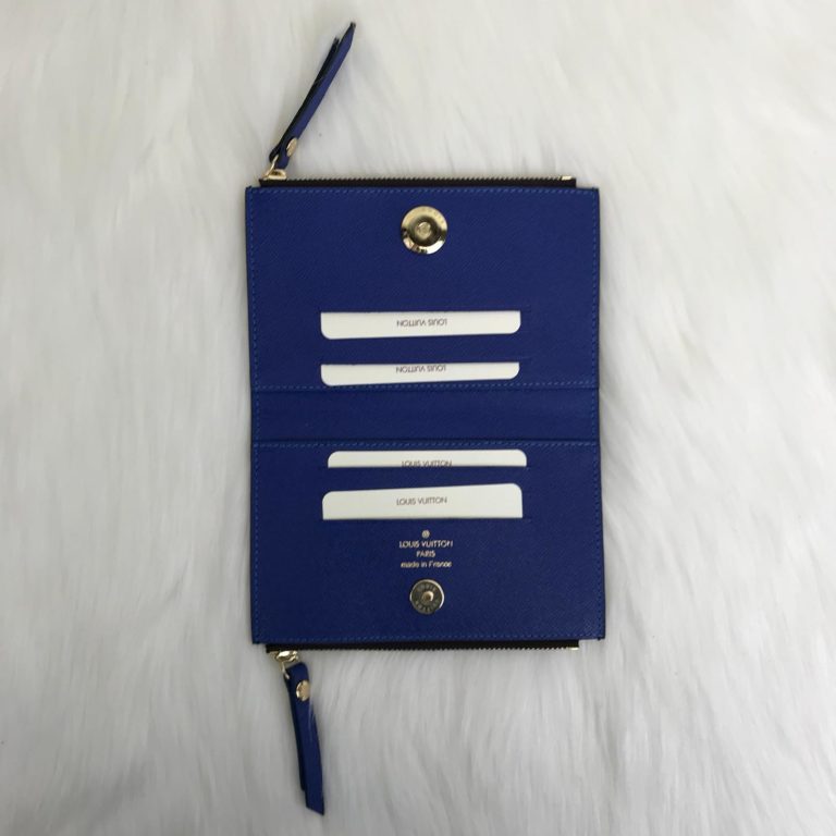 louis vuitton cuzdan Adele mini civit mavi 15x10