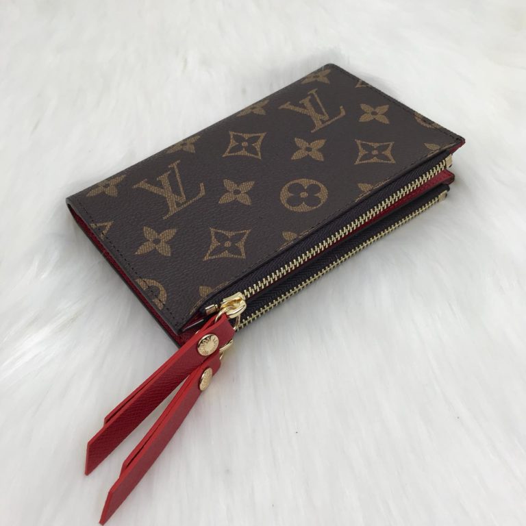 louis vuitton cuzdan Adele mini kirmizi 15x10