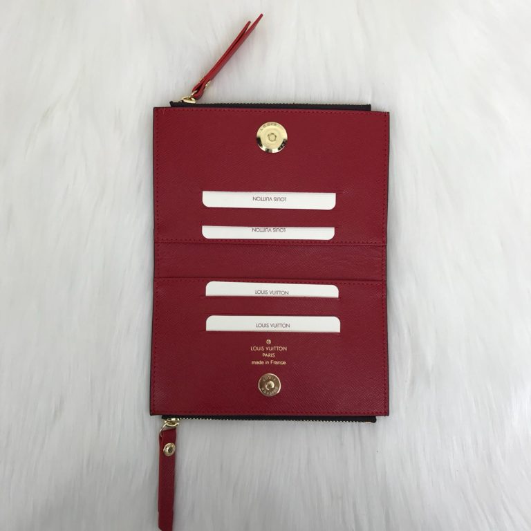 louis vuitton cuzdan Adele mini kirmizi 15x10