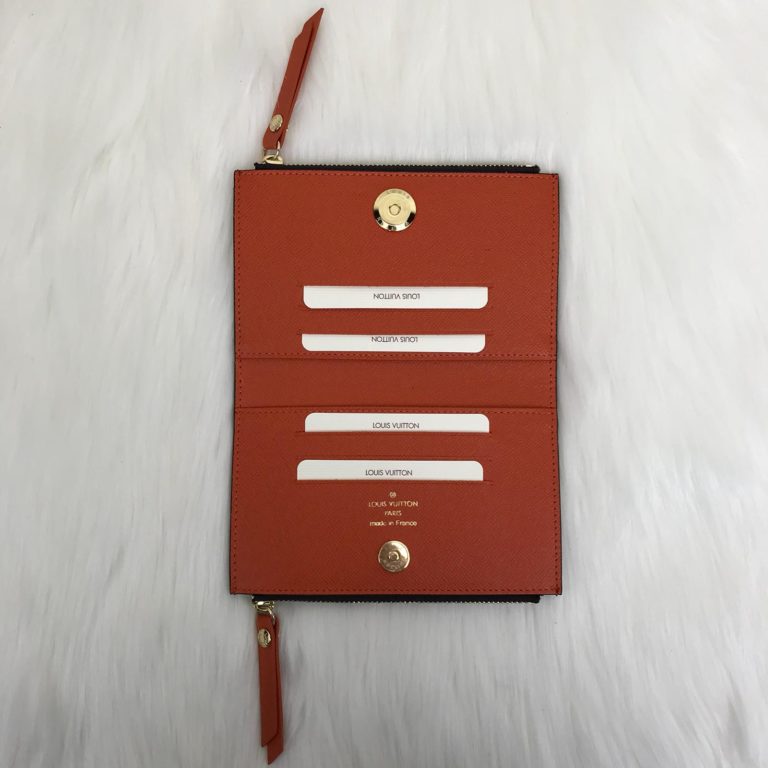 louis vuitton cuzdan Adele mini turuncu 15x10