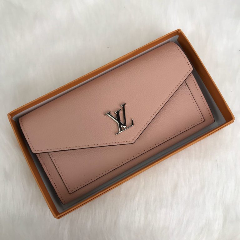 louis vuitton cuzdan MyLockme pudra pembe 19x11