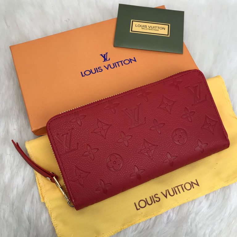 louis vuitton cuzdan Zippy kirmizi 20x11