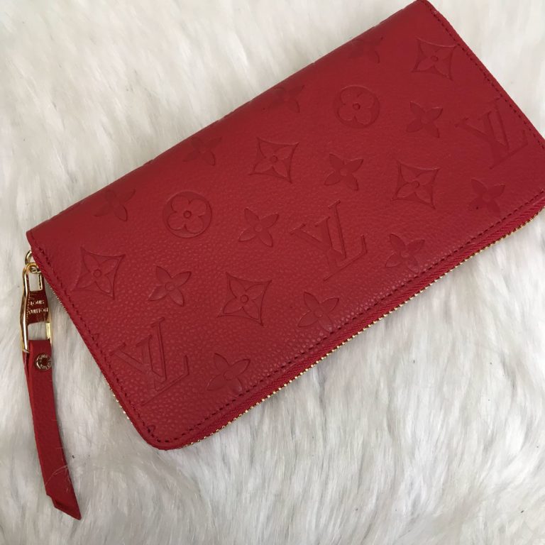 louis vuitton cuzdan Zippy kirmizi 20x11